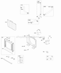 Part Location Diagram of 844273 Briggs and Stratton RADIATOR